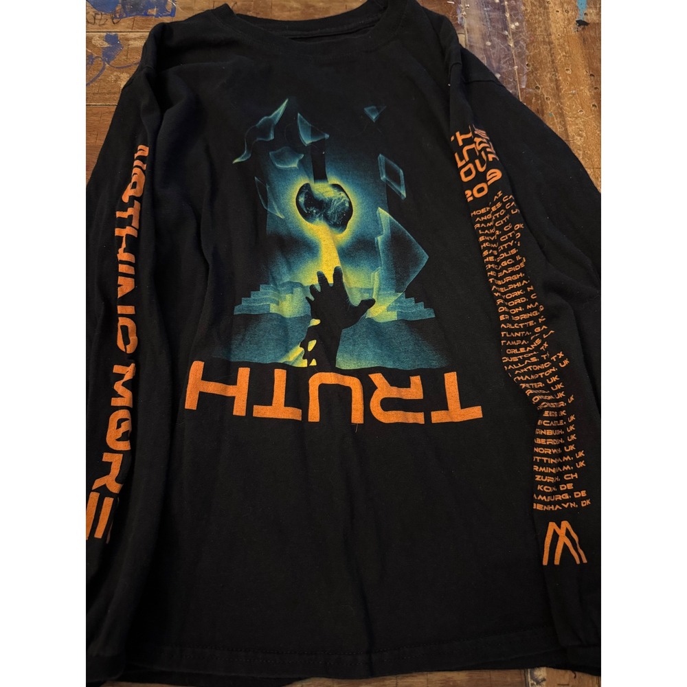Nothing More 2017 Lost Tour Long Sleeve Concert Shirt Black Medium Band Tee